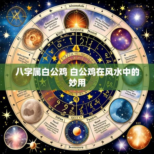 八字属白公鸡 白公鸡在风水中的妙用