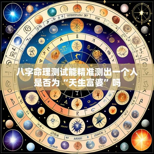 八字命理测试能精准测出一个人是否为“天生富婆”吗