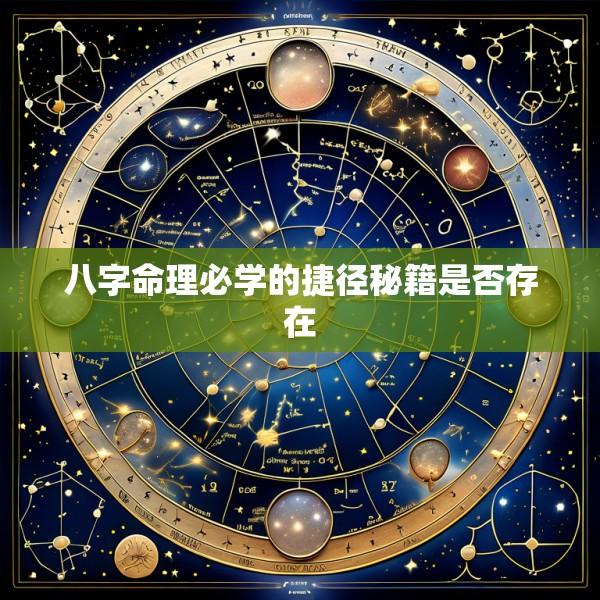 八字命理必学的捷径秘籍是否存在