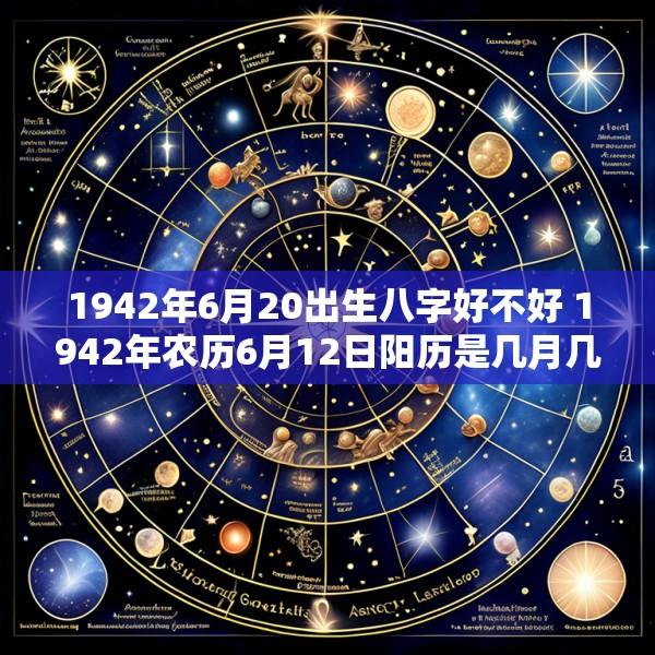 1942年6月20出生八字好不好 1942年农历6月12日阳历是几月几号