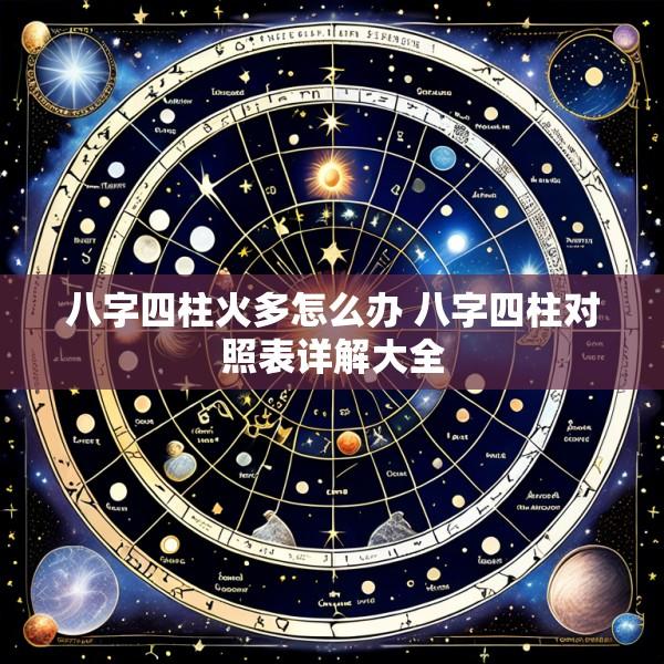 八字四柱火多怎么办 八字四柱对照表详解大全