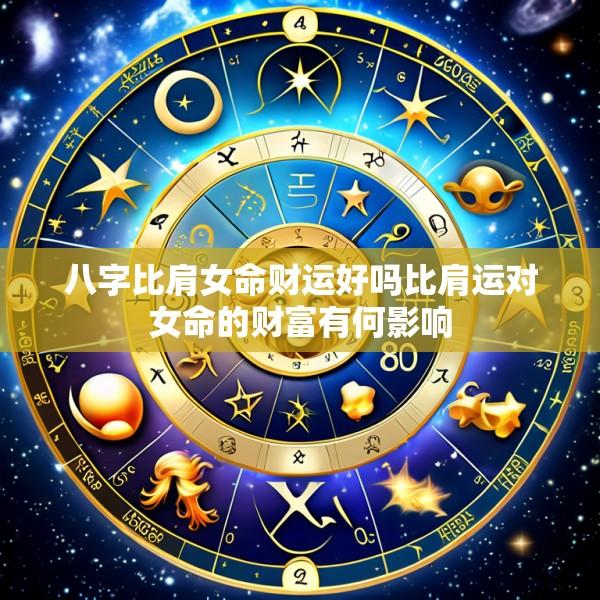 八字比肩女命财运好吗比肩运对女命的财富有何影响