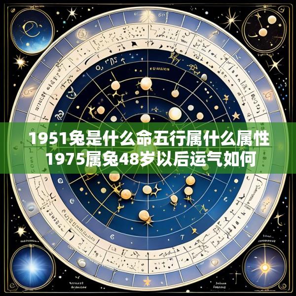 1951兔是什么命五行属什么属性 1975属兔48岁以后运气如何