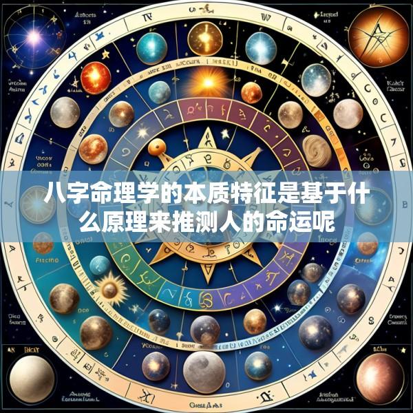 八字命理学的本质特征是基于什么原理来推测人的命运呢