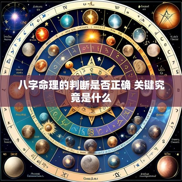 八字命理的判断是否正确 关键究竟是什么