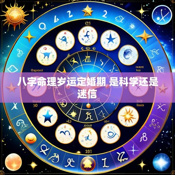 八字命理岁运定婚期 是科学还是迷信