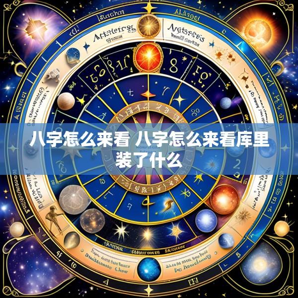 八字怎么来看 八字怎么来看库里装了什么