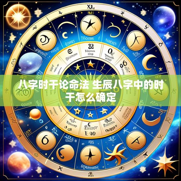 八字时干论命法 生辰八字中的时干怎么确定