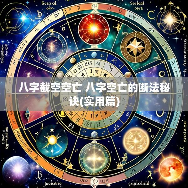 八字截空空亡 八字空亡的断法秘诀(实用篇)