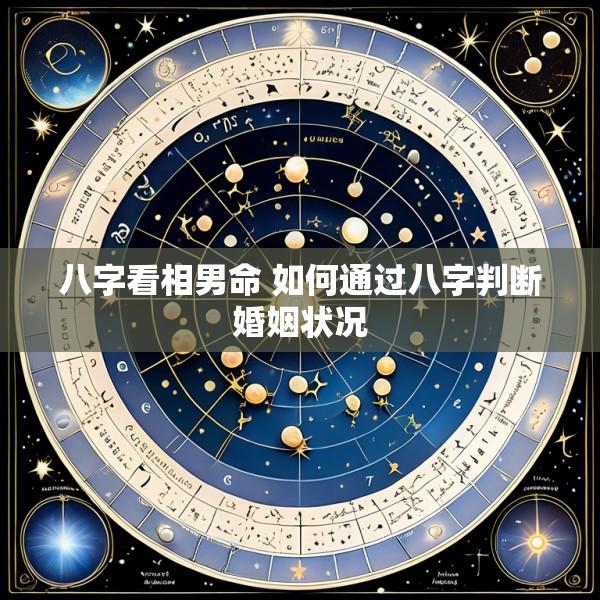 八字看相男命 如何通过八字判断婚姻状况