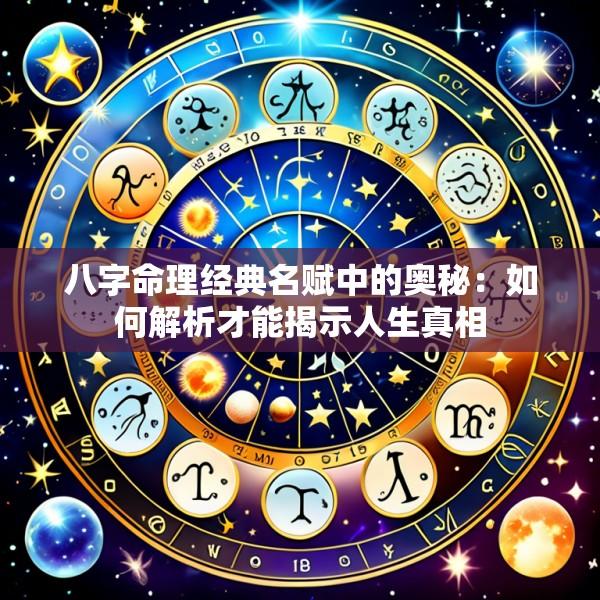 八字命理经典名赋中的奥秘：如何解析才能揭示人生真相
