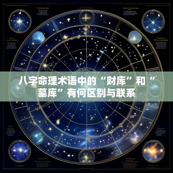 八字命理术语中的“财库”和“墓库”有何区别与联系