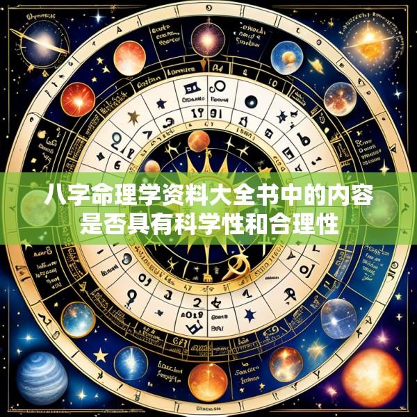 八字命理学资料大全书中的内容是否具有科学性和合理性