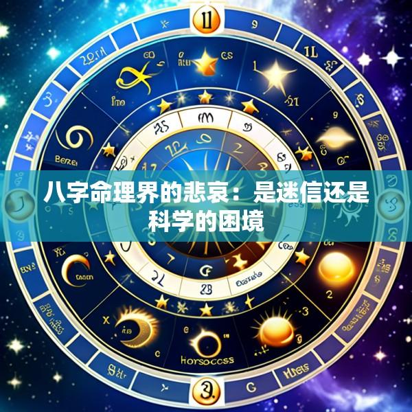 八字命理界的悲哀：是迷信还是科学的困境
