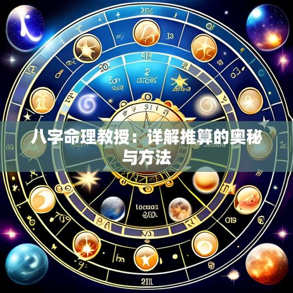 八字命理教授：详解推算的奥秘与方法