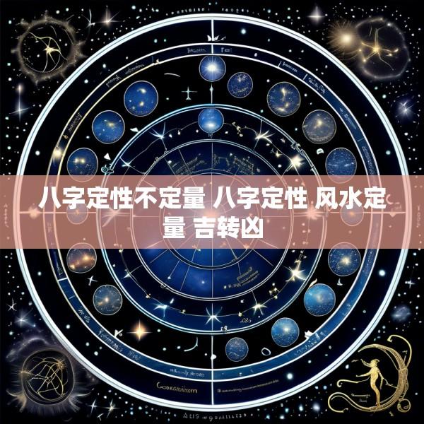 八字定性不定量 八字定性 风水定量 吉转凶