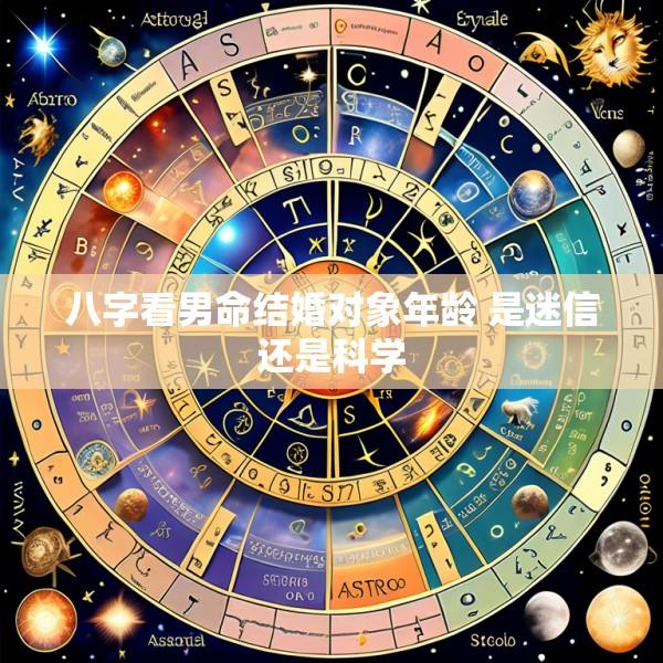八字看男命结婚对象年龄 是迷信还是科学