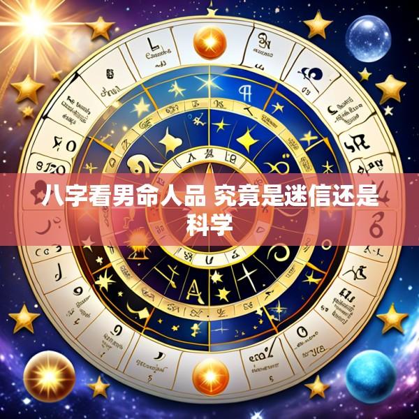 八字看男命人品 究竟是迷信还是科学