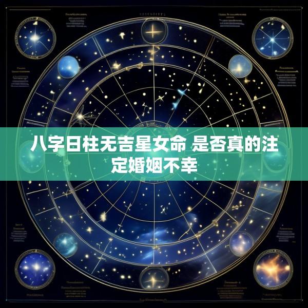 八字日柱无吉星女命 是否真的注定婚姻不幸