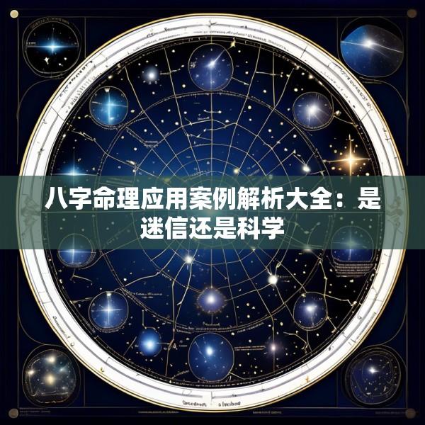 八字命理应用案例解析大全：是迷信还是科学