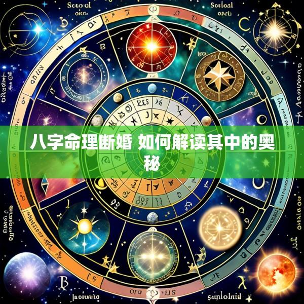 八字命理断婚 如何解读其中的奥秘