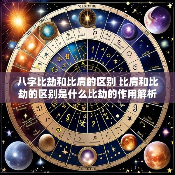 八字比劫和比肩的区别 比肩和比劫的区别是什么比劫的作用解析