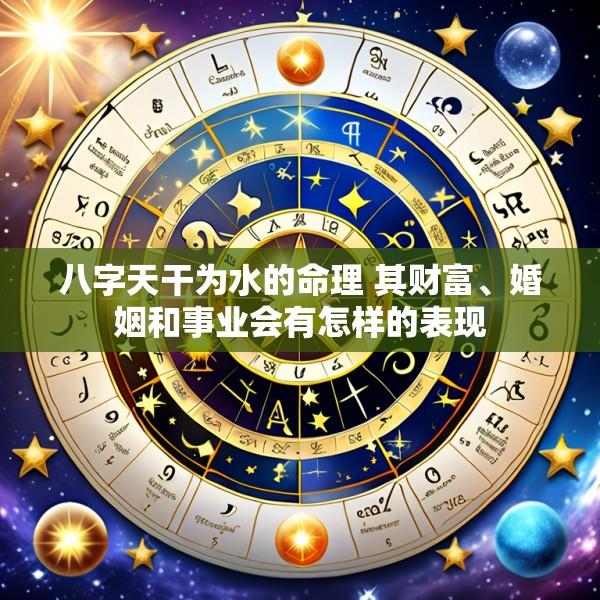 八字天干为水的命理 其财富、婚姻和事业会有怎样的表现