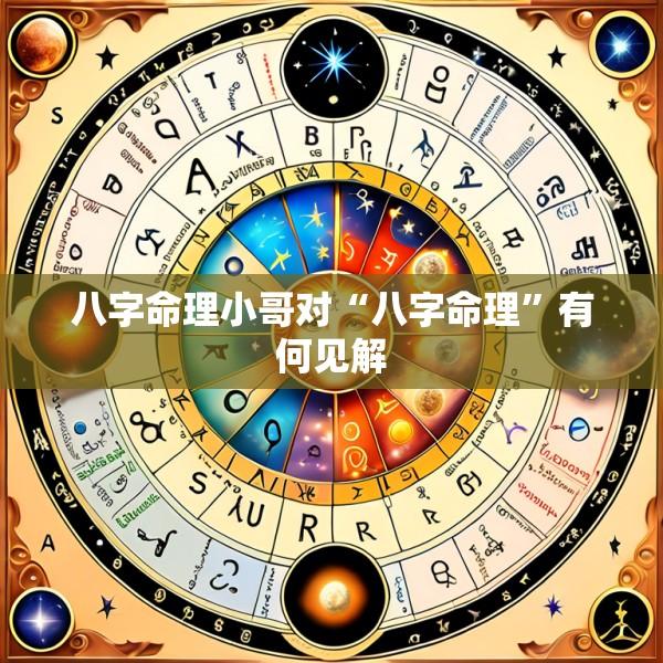 八字命理小哥对“八字命理”有何见解