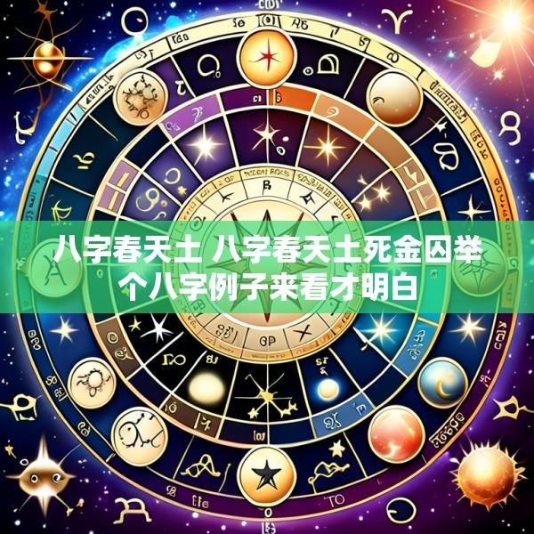 八字春天土 八字春天土死金囚举个八字例子来看才明白