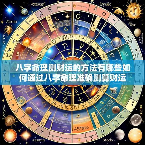 八字命理测财运的方法有哪些如何通过八字命理准确测算财运