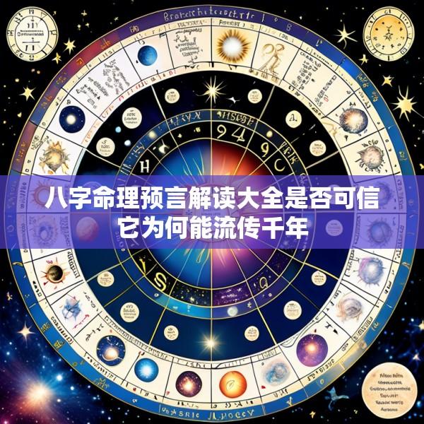 八字命理预言解读大全是否可信它为何能流传千年