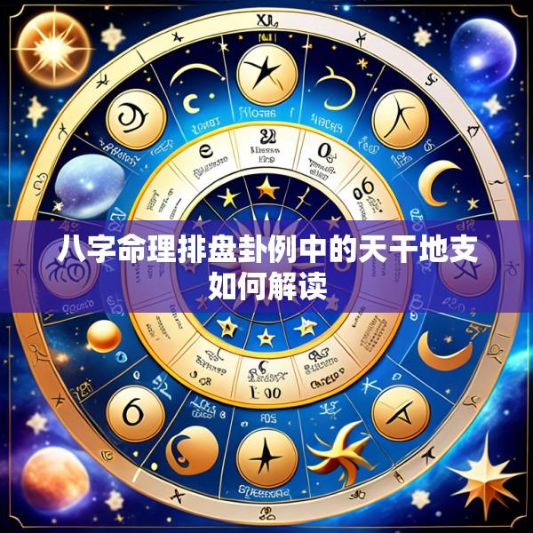 八字命理排盘卦例中的天干地支如何解读