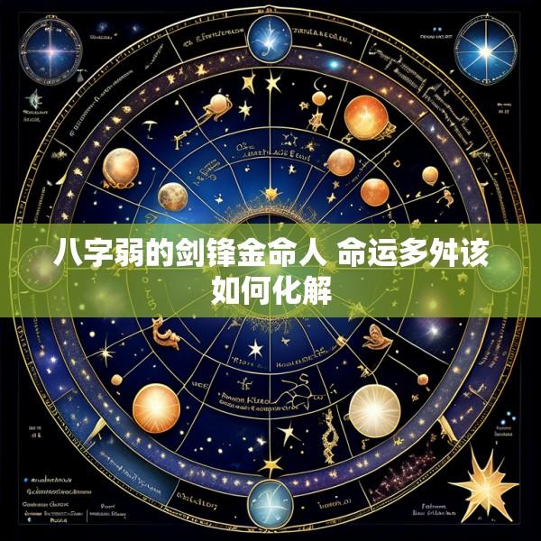 八字弱的剑锋金命人 命运多舛该如何化解