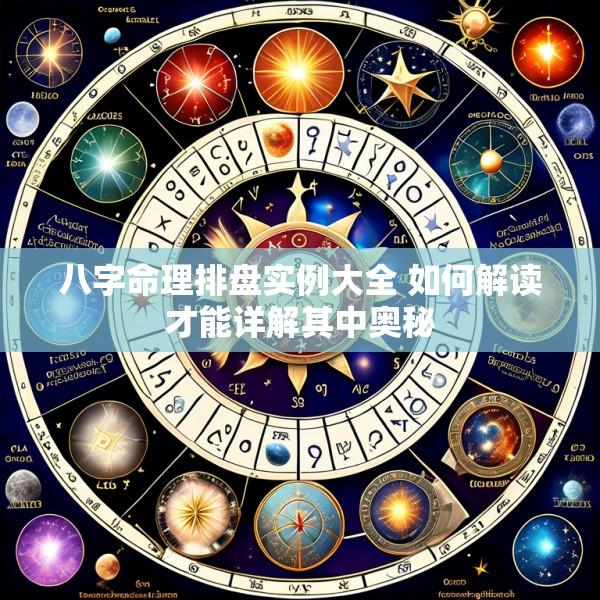 八字命理排盘实例大全 如何解读才能详解其中奥秘