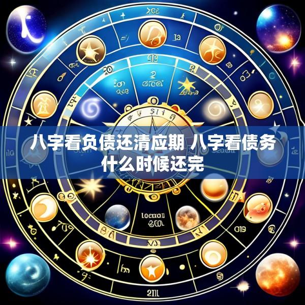 八字看负债还清应期 八字看债务什么时候还完
