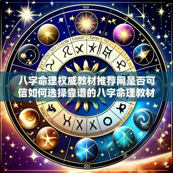 八字命理权威教材推荐网是否可信如何选择靠谱的八字命理教材