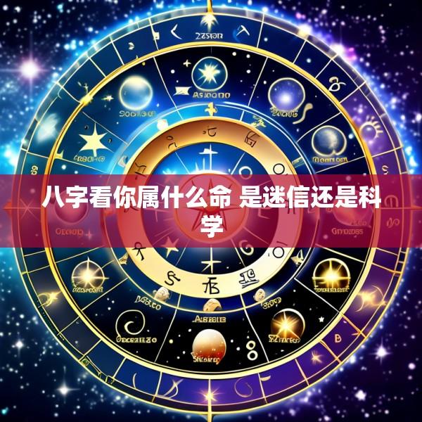八字看你属什么命 是迷信还是科学