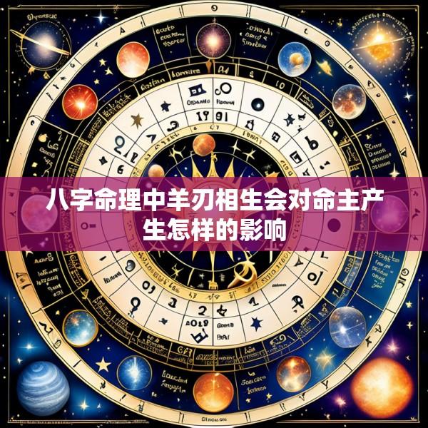 八字命理中羊刃相生会对命主产生怎样的影响