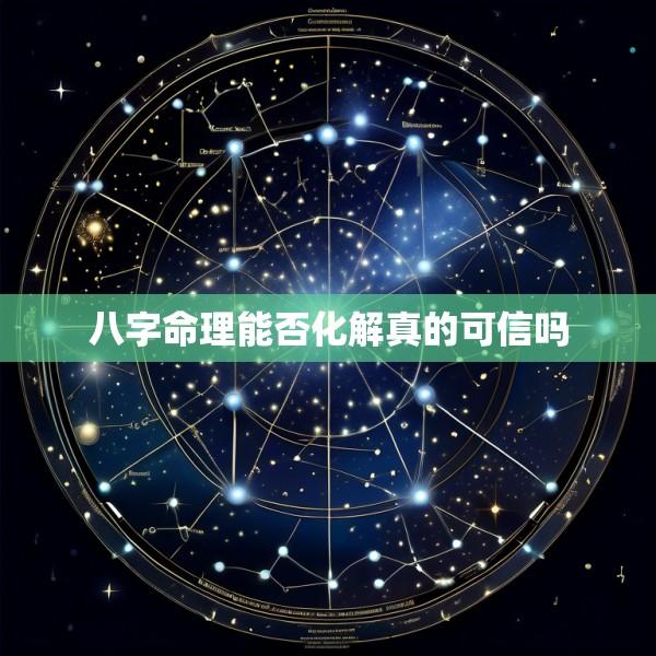 八字命理能否化解真的可信吗