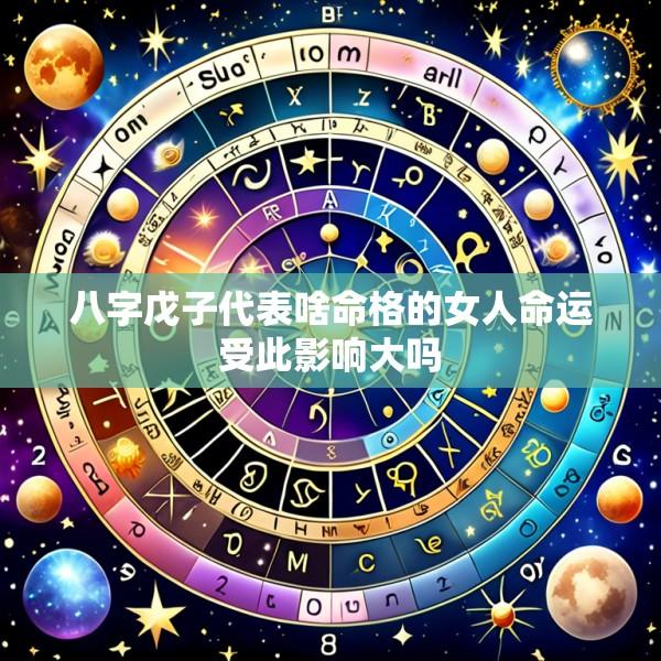 八字戊子代表啥命格的女人命运受此影响大吗