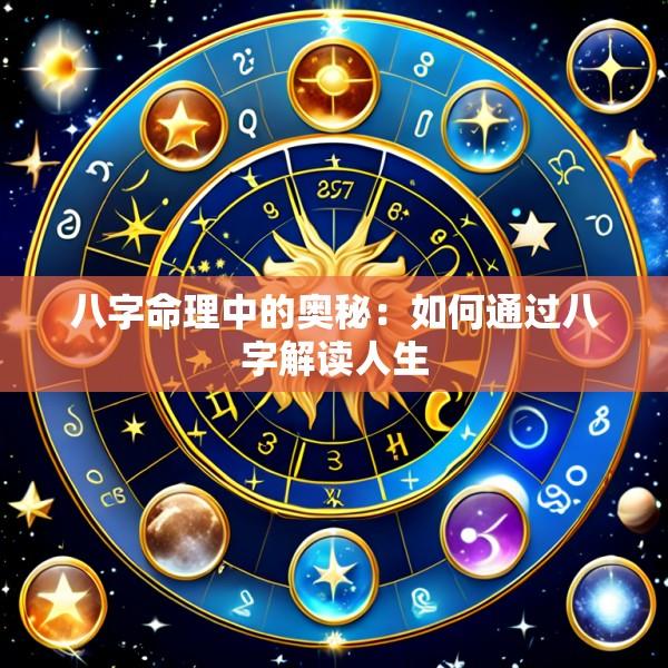 八字命理中的奥秘：如何通过八字解读人生