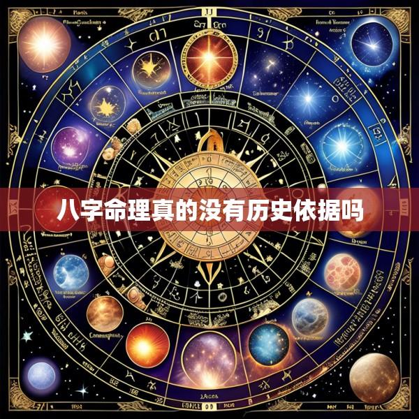八字命理真的没有历史依据吗