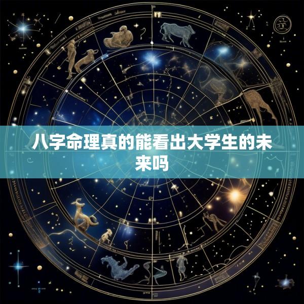 八字命理真的能看出大学生的未来吗