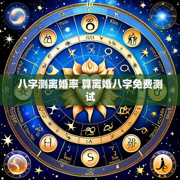 八字测离婚率 算离婚八字免费测试