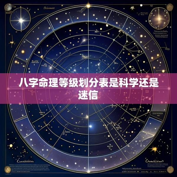 八字命理等级划分表是科学还是迷信