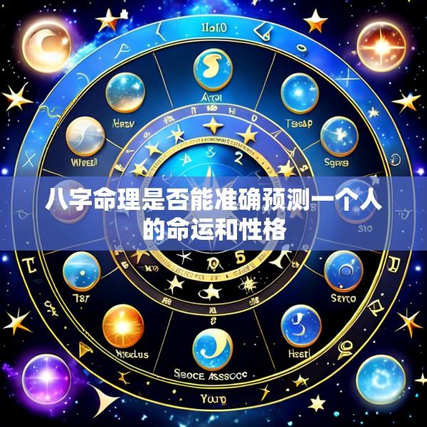 八字命理是否能准确预测一个人的命运和性格