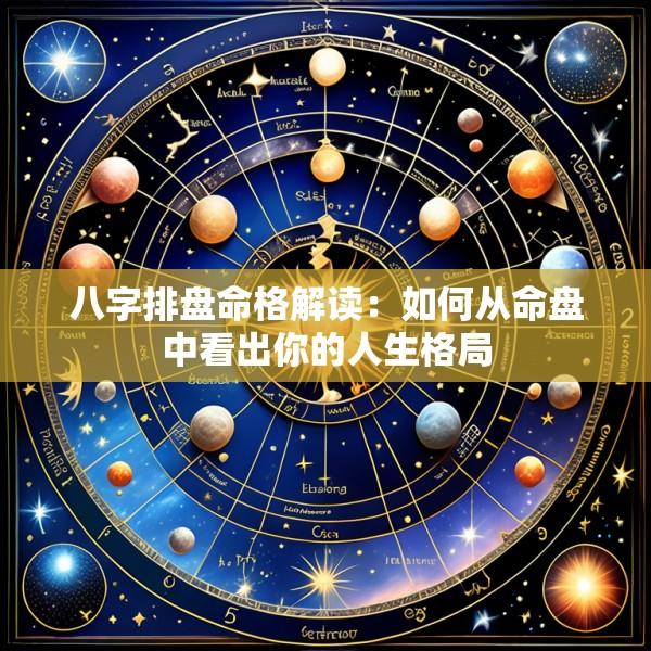 八字排盘命格解读：如何从命盘中看出你的人生格局