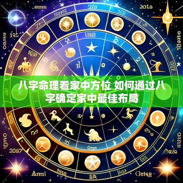 八字命理看家中方位 如何通过八字确定家中最佳布局