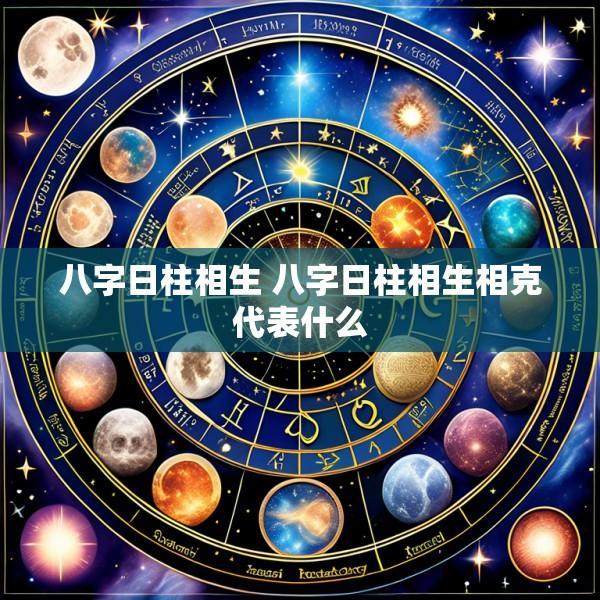 八字日柱相生 八字日柱相生相克代表什么