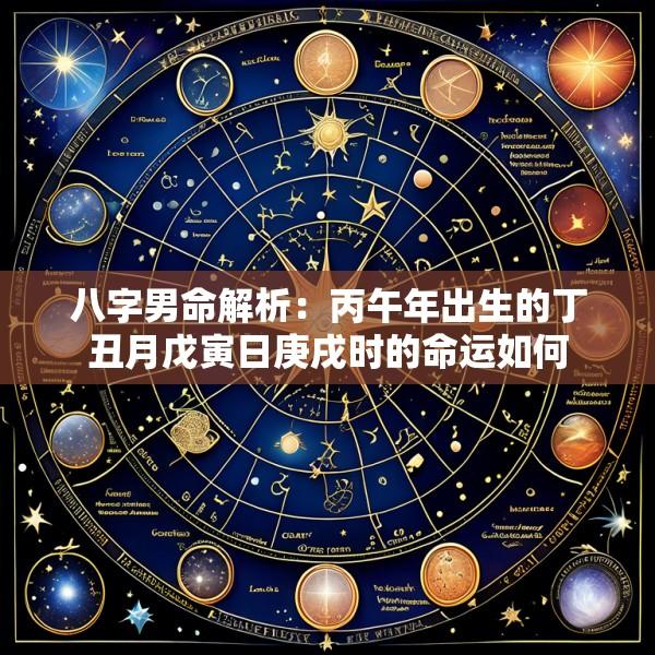 八字男命解析：丙午年出生的丁丑月戊寅日庚戌时的命运如何